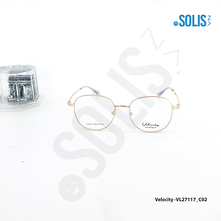 Gọng kính KL hiệu Velocity VL27117 - GỌNG KÍNH KIM LOẠI HIỆU VELOCITY VL27117 KÍCH THƯỚC 49-17-142