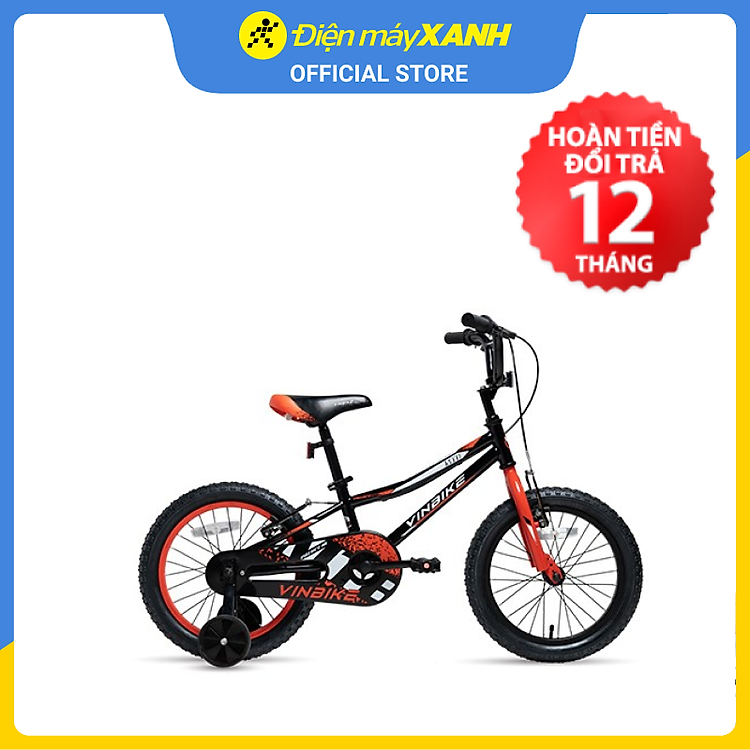 Xe Đạp Trẻ Em YOUTH VINBIKE PRINCE 16 Inches Black Green - Hàng chính hãng