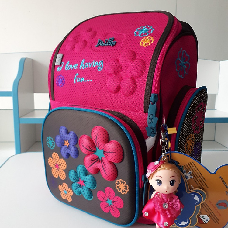 Balo chống gù lưng cho bé gái Delune 6-114