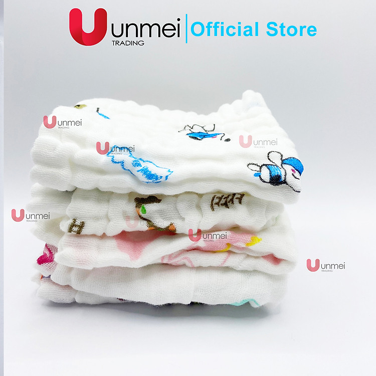 Mua Khăn Sữa Cotton Unmei 6 lớp cho Bé Chính hãng Ưu đãi