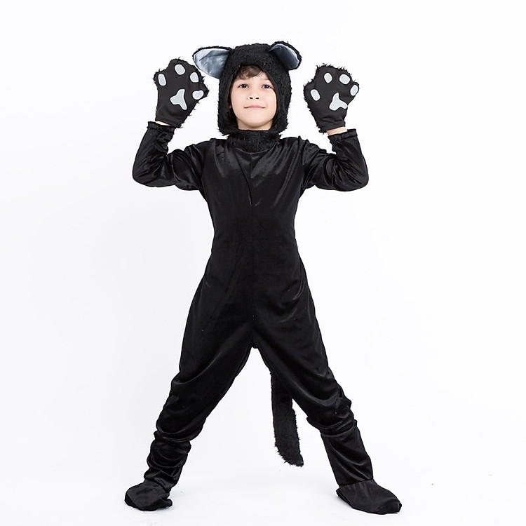 Girls and boys Cartoon Animal black cat Costume Cosplay Clothes Children's Day Costumes for Children Kids PS057
