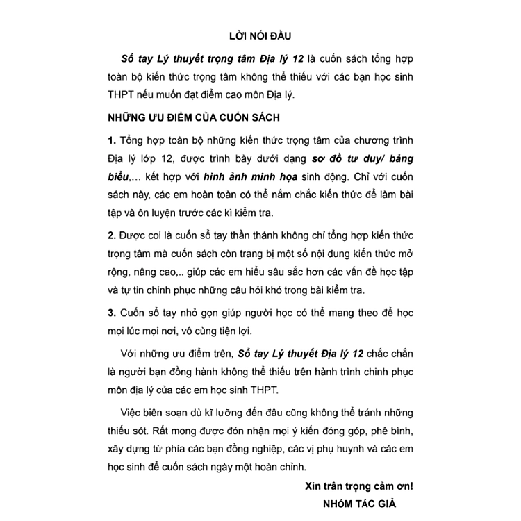 Sổ tay lí thuyết trọng tâm Địa Lí 12 VietJack - 2025 - Ảnh 3