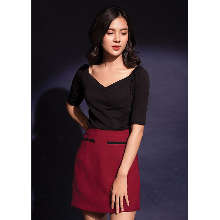 Chân Váy Phối Viền Gumac CV12039