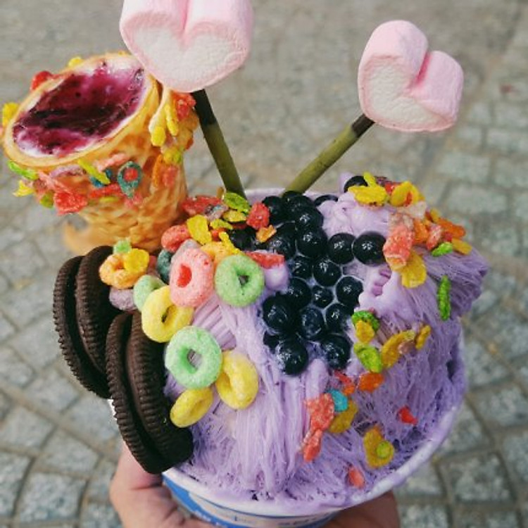 01 phần Kem tuyết sợi Singapore Size Bigmax cho 02 người tại Snow Cup