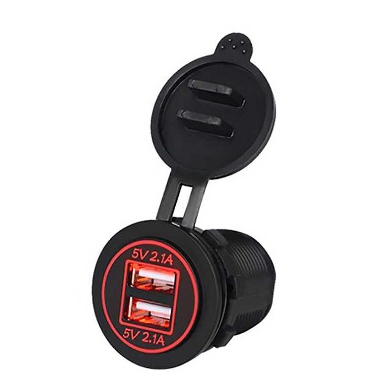 Sạc điện thoại gắn trên xe máy Socket