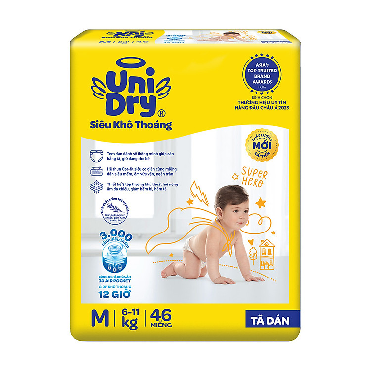 Mua Tã dán Unidry G6X size M-46 miếng Chính hãng Giá rẻ - Hình ảnh 2