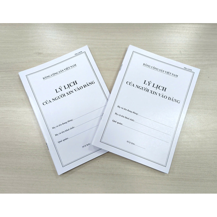 Lý lịch của người xin vào Đảng (Mẫu 2-KNĐ)