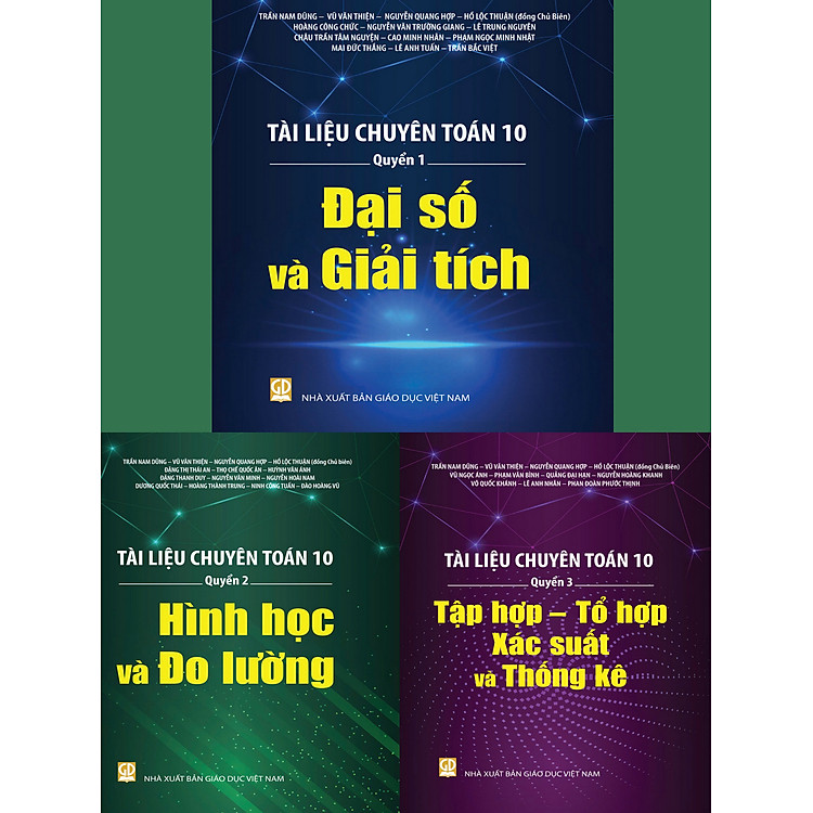 Sách Tài liệu chuyên toán 10 (bộ 3 cuốn)