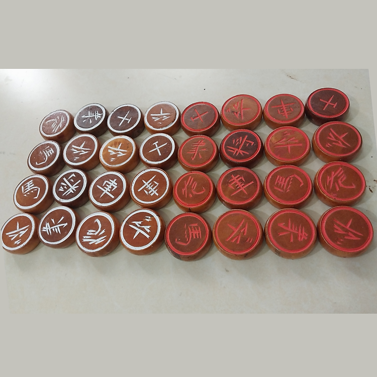 Quân cờ tướng gỗ nhãn cao cấp Chính hãng Giá tốt - Hình ảnh 3