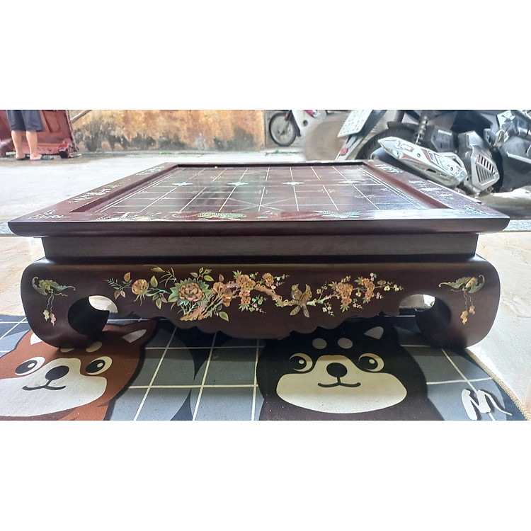 Bàn cờ tướng gỗ gõ khảm ốc Chính hãng Giá tốt - Hình ảnh 4