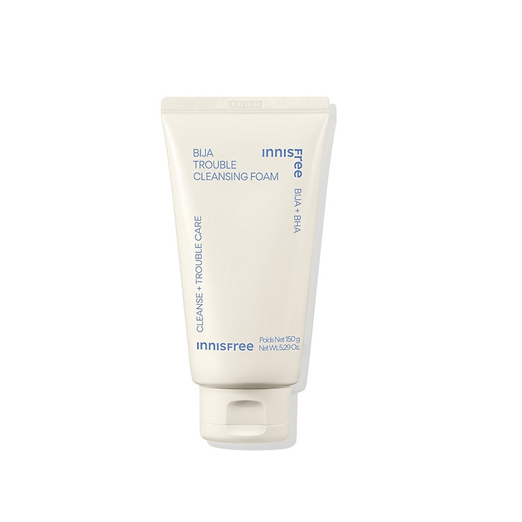 Sữa rửa mặt dành cho da mụn innisfree Bija Trouble Cleansing Foam 150g