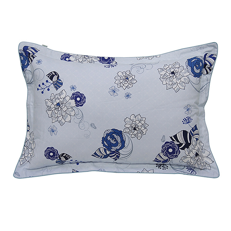 Bộ 2 Gối đầu 50x70 cm cotton hoa Hometex (Sản phẩm có nhiều màu, giao màu ngẫu nhiên)