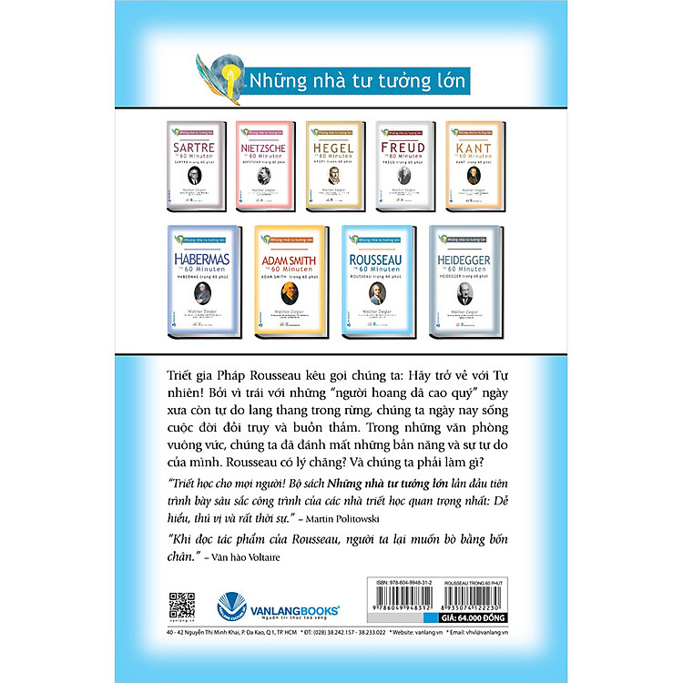 Nhà Tư Tưởng Lớn - Rousseau Trong 60 Phút - Ảnh 2