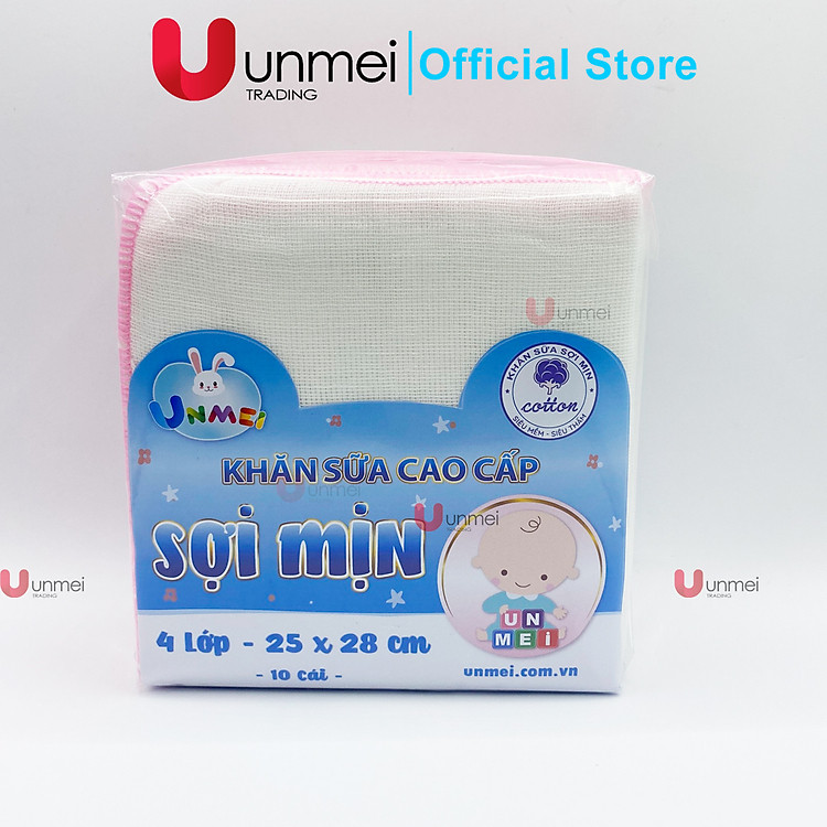 Khăn Sữa Unmei Xuất Nhật Cho Bé Chính hãng Giá rẻ - Hình ảnh 4