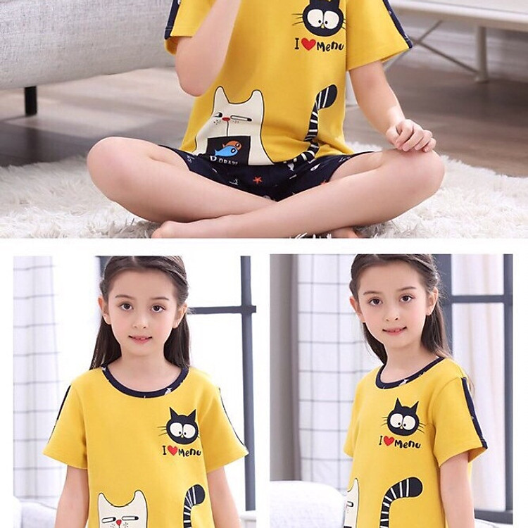 Bộ thun bé gái 011519