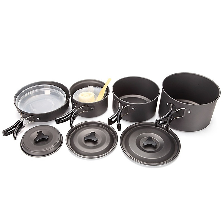 Bộ Nồi Cắm Trại Dã Ngoại 4-5 Người gọn nhẹ DS500