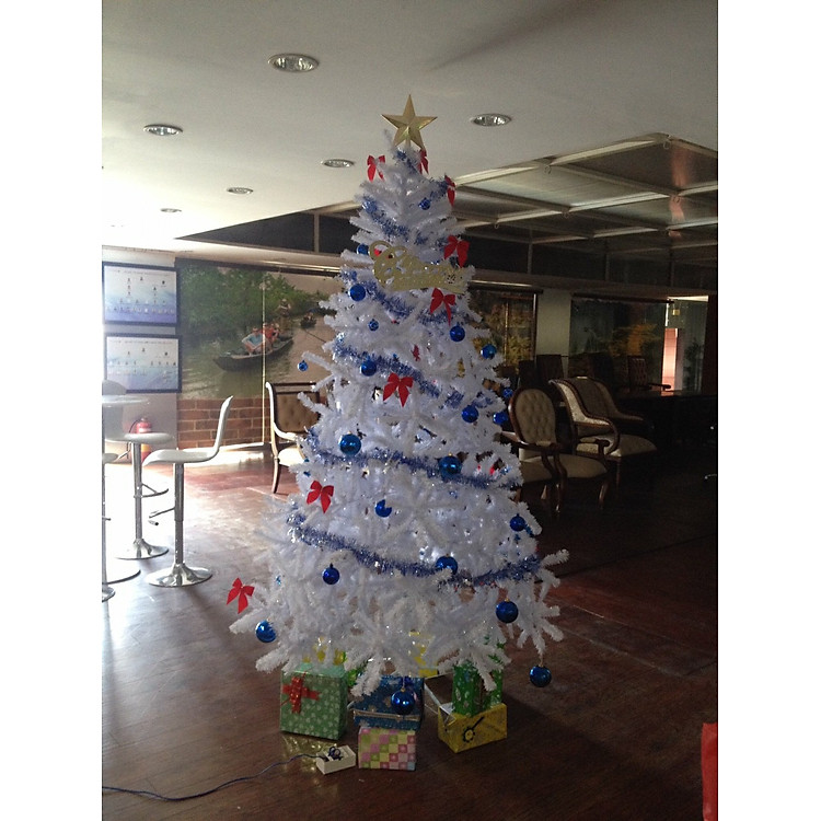 Cây thông Noel màu trắng cao 150cm