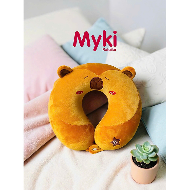 Gối Chữ U Cao Su Non Memory Foam Cao Cấp, Gối Kê Cổ Văn Phòng, Du Lịch