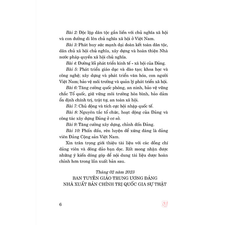 Tài liệu bồi dưỡng lý luận chính trị dành cho đảng viên mới (xuất bản lần thứ 21 có sửa chữa, bổ sung) - Ảnh 4