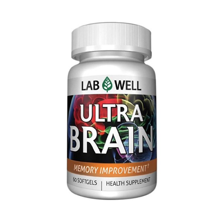 Thực phẩm chức năng Viên uống bổ não giúp cải thiện trí nhớ Ultra Brain Memory Improvement Labwell 60 viên