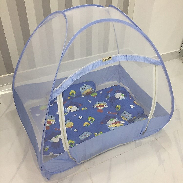 Màn chụp tự bung cho bé ( Tặng 01 gối ôm 60cm cho bé, 1 nút bịt ổ điện )