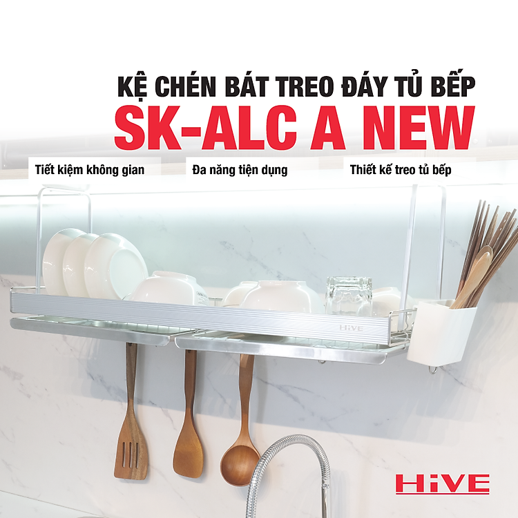 Kệ chén bát treo đáy tủ bếp HiVE SK-ALC A New