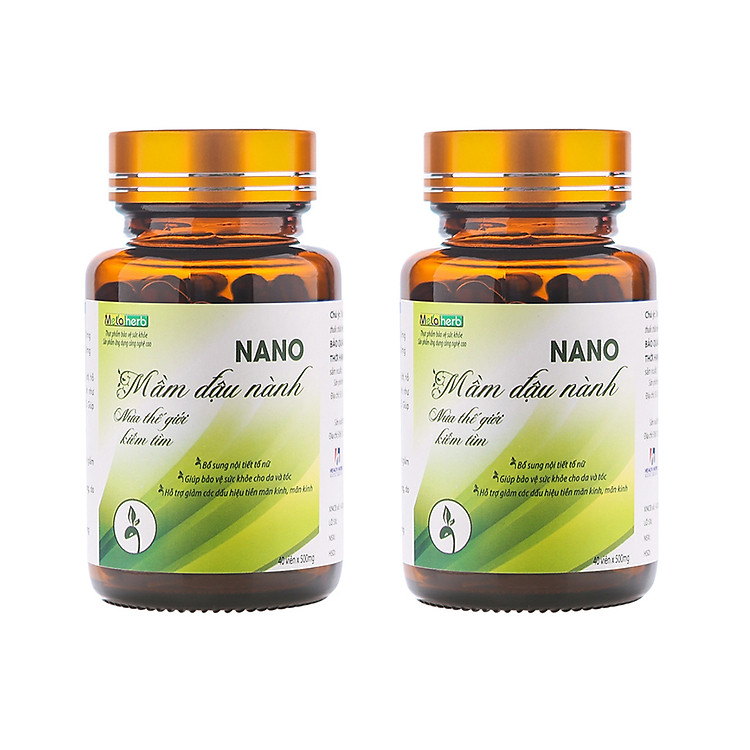 Combo 2 hộp Thực phẩm chức năng Nano mầm đậu nành Metaherb