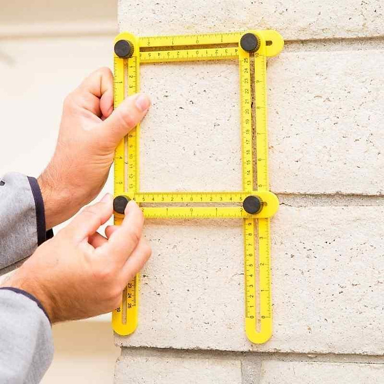 Thước gấp 4 góc, thước ke góc, Thước Đo Khuôn Cắt Gạch màu ngẫu nhiên