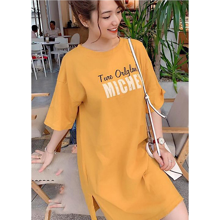 Váy suông nữ xẻ hông chuột Michey