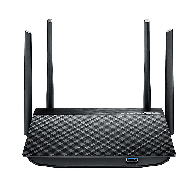 Router Băng Tần Kép Không Dây Asus RT-AC58U AC1300 2.4GHz/5GHz (Đen) - Hàng Chính Hãng