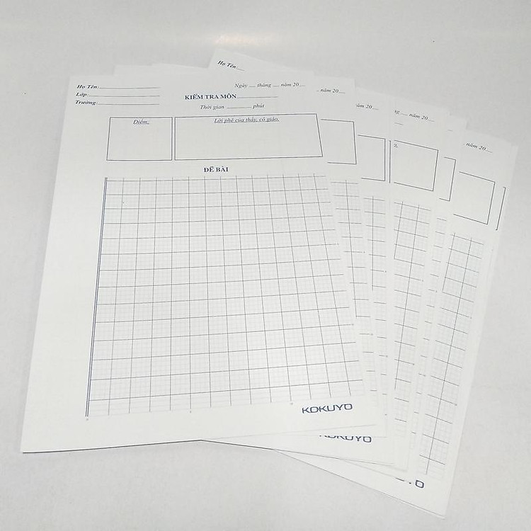 Giấy Kiểm Tra Cấp 1 (4 ô ly) - Ảnh 4