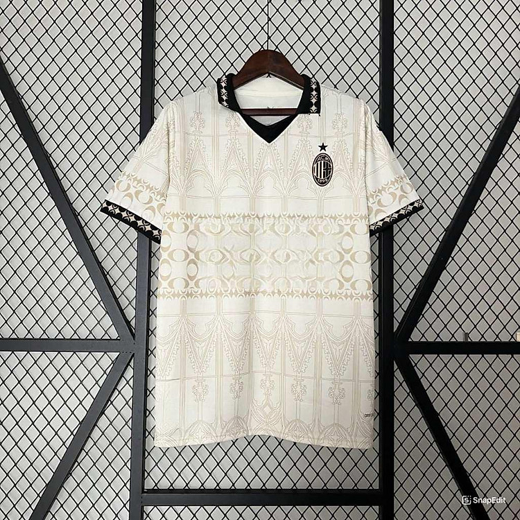 Áo Bóng Đá AC Milan 2023/2024 - Sân Nhà - Trắng bản cao cấp vải Cotton Polyester