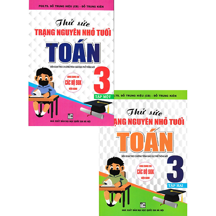 Sách tham khảo- Combo Thử Sức Trạng Nguyên Nhỏ Tuổi Môn Toán Lớp 3 (Dùng Chung Cho Các SGK Mới Hiện Hành) (Bộ 2 Cuốn)_HA