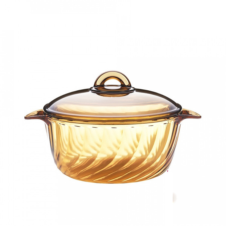Nồi thủy tinh Luminarc Amberline Trianon Eclipse 2.5L thân xoắn đáy nhám