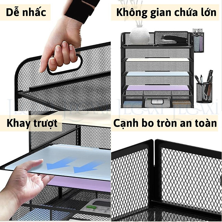 Kệ đựng hồ sơ tài liệu 5 tầng Legaxi - Ảnh 3