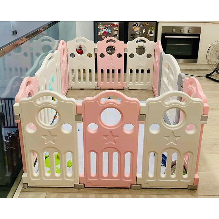 Quây cũi nhựa HDPE chiều cao 70cm - 112cm x 150cm - 12 tấm (10+2)