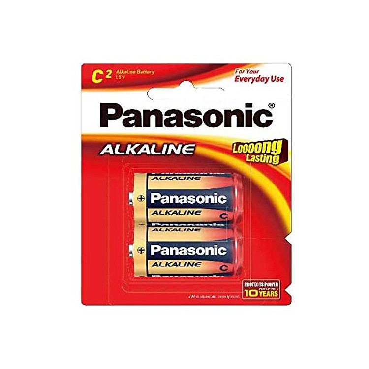 Pin kiềm Alkaline đại Panasonic LR14T/2B vỉ 2 viên (Hàng chính hãng)