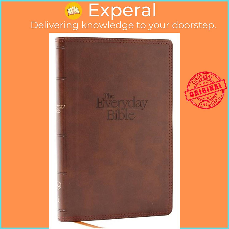 Sách - NKJV, The Everyday Bible, Leathersoft, Brown, Red Letter, Print by Thomas Nelson (UK edition, paperback)