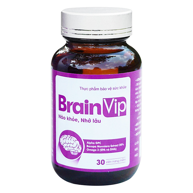 Thực Phẩm Chức Năng Bảo Vệ Sức Khỏe Việt Đức - Nuôi Dưỡng Não Bộ Và Cải Thiện Trí Nhớ Brainvip B008 (30 Viên)