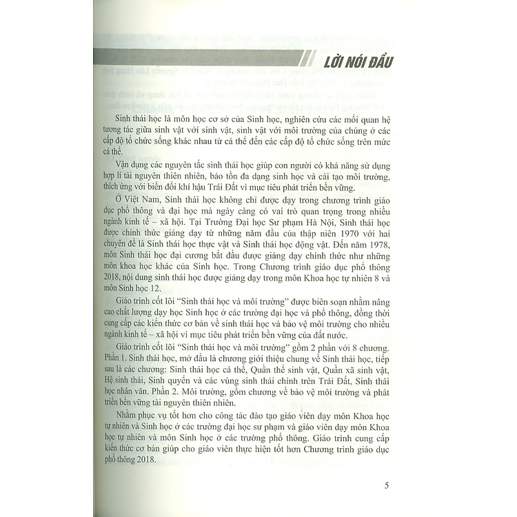 Giáo Trình Sinh Thái Học Và Môi Trường - Ảnh 4