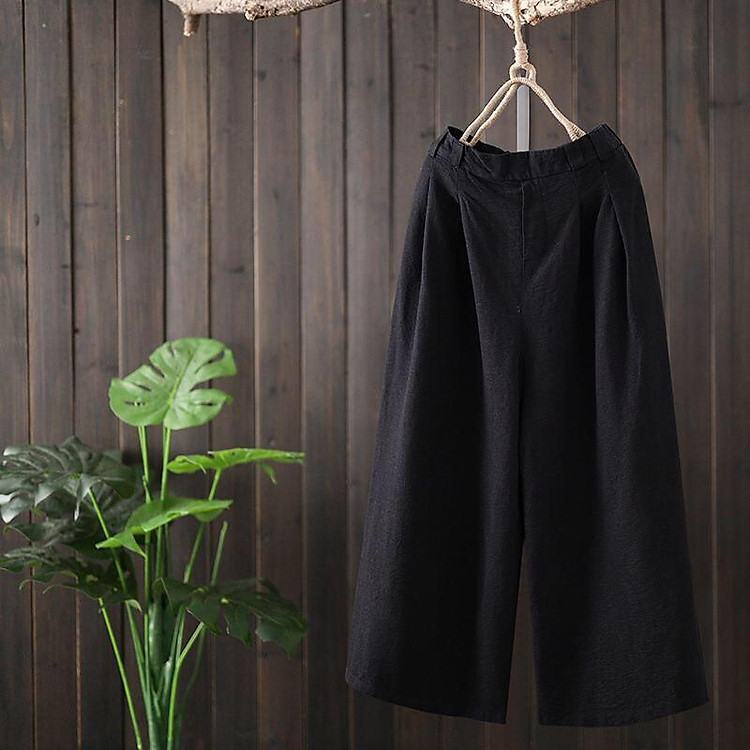 Quần ống rộng nữ dáng dài,hách chiều cao SP7