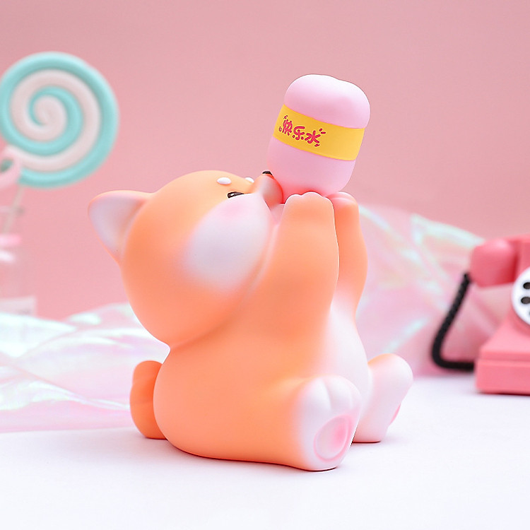 Ống Tiết Kiệm Chó Corgi Uống Nước