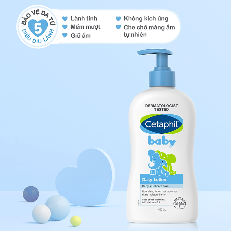 Kem Dưỡng Da Cetaphil Baby 400ml Chính hãng Giá tốt - Hình ảnh 3