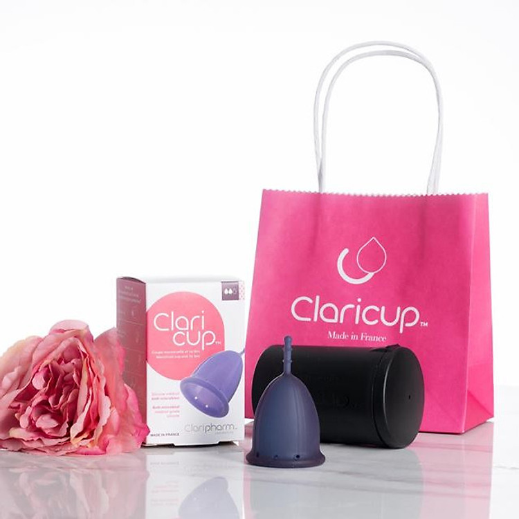 Cốc nguyệt san Claricup kháng khuẩn TẶNG Gel bôi vùng kín PK24