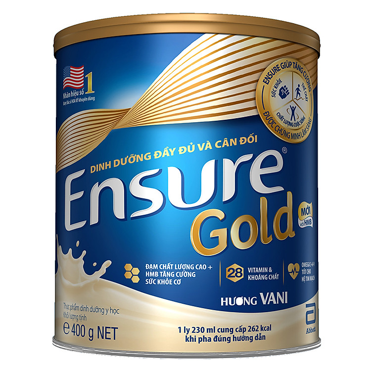 Thực phẩm dinh dưỡng y học: Ensure Gold vani 400g