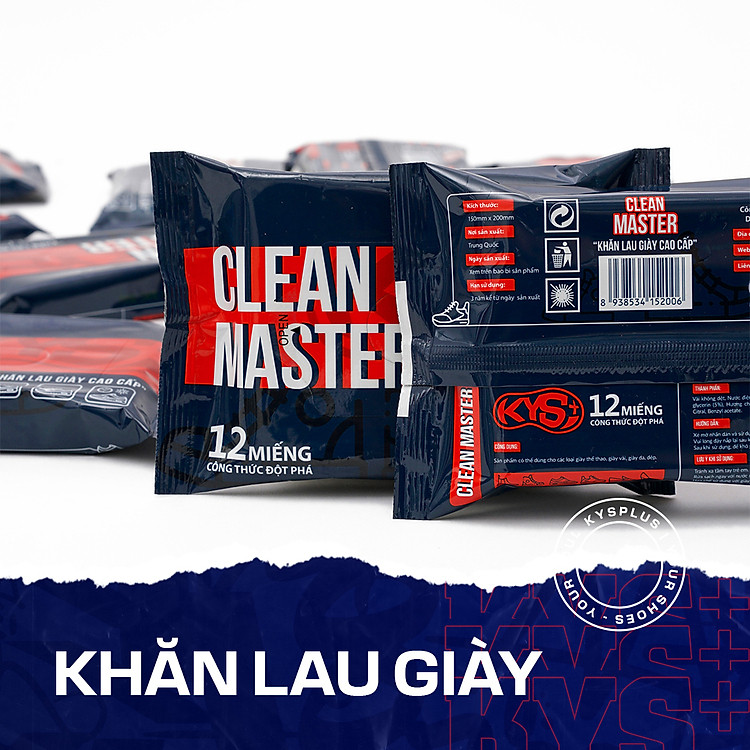 Khăn lau giày vệ sinh giày cao cấp cho giày thể thao, sneaker, da - Clean Master