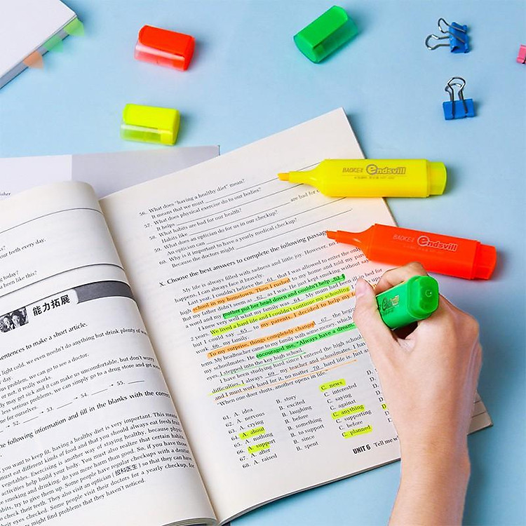 Hộp Bút Highlighter/Marker BAOKE MP460 (6 màu) - Ảnh 6