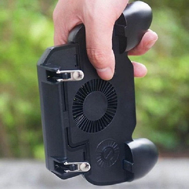 Tay Cầm Chơi Game PUBG Cao Cấp Quạt Tản Nhiệt Kiêm Sạc SP+( SR) 2000MAh - hàng chính hãng