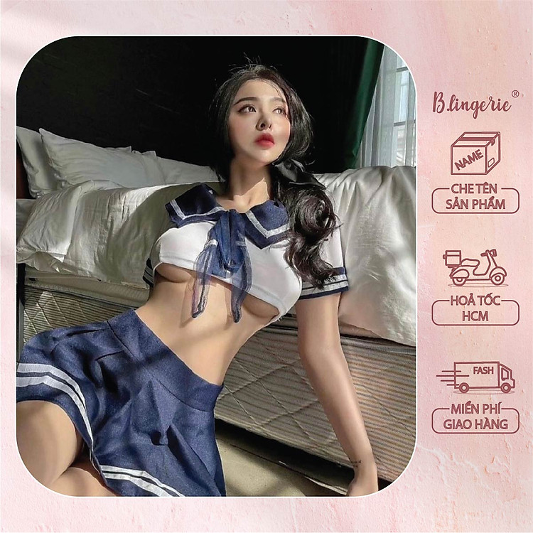 Đồ Cosplay Nữ Học Sinh Chăm Ngoan (Không Kèm Tất) - B.Lingerie
