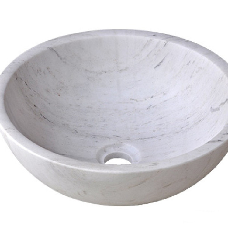 Lavabo Đá Tự Nhiên Trắng Sữa KANLY R13V